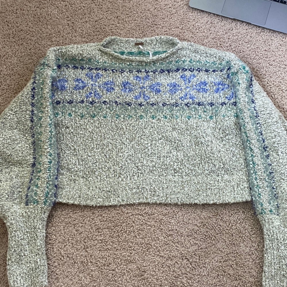 Free people cropped sweater